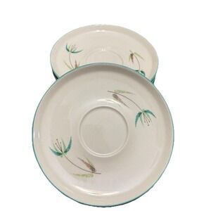 Vintage Franciscan Radiance 5.5" Saucer Turquoise Set Of 5 MCM Replacement